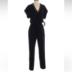 🖤 2 for $60 - Zara Basic Collection Navy Blue Short Sleeve Jumpsuit – Size Small